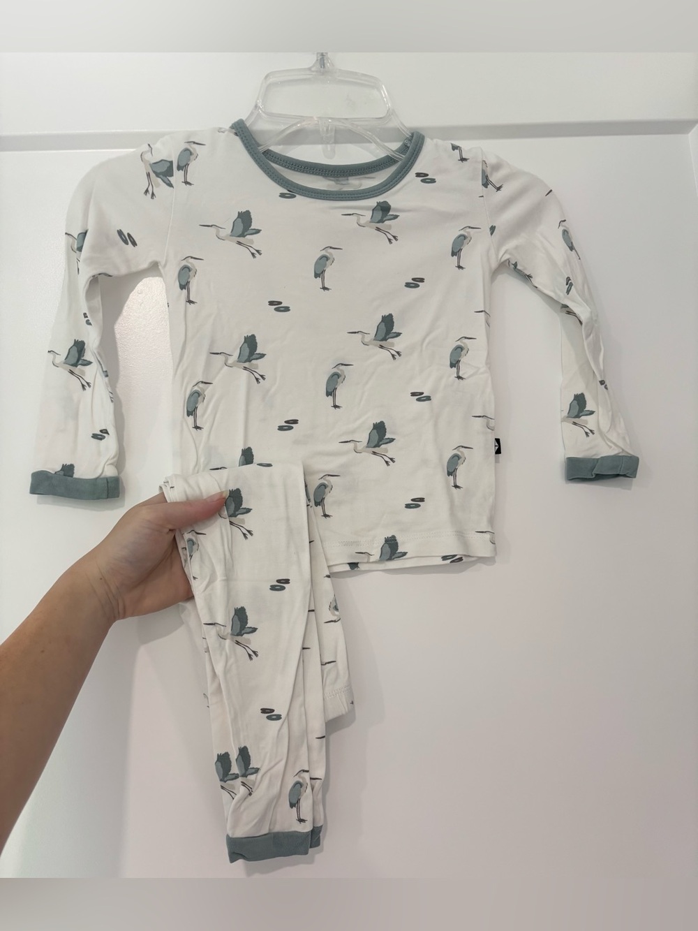 Kyte Baby 
Blue Heron Bamboo Long Sleeve Pajama Set 2T